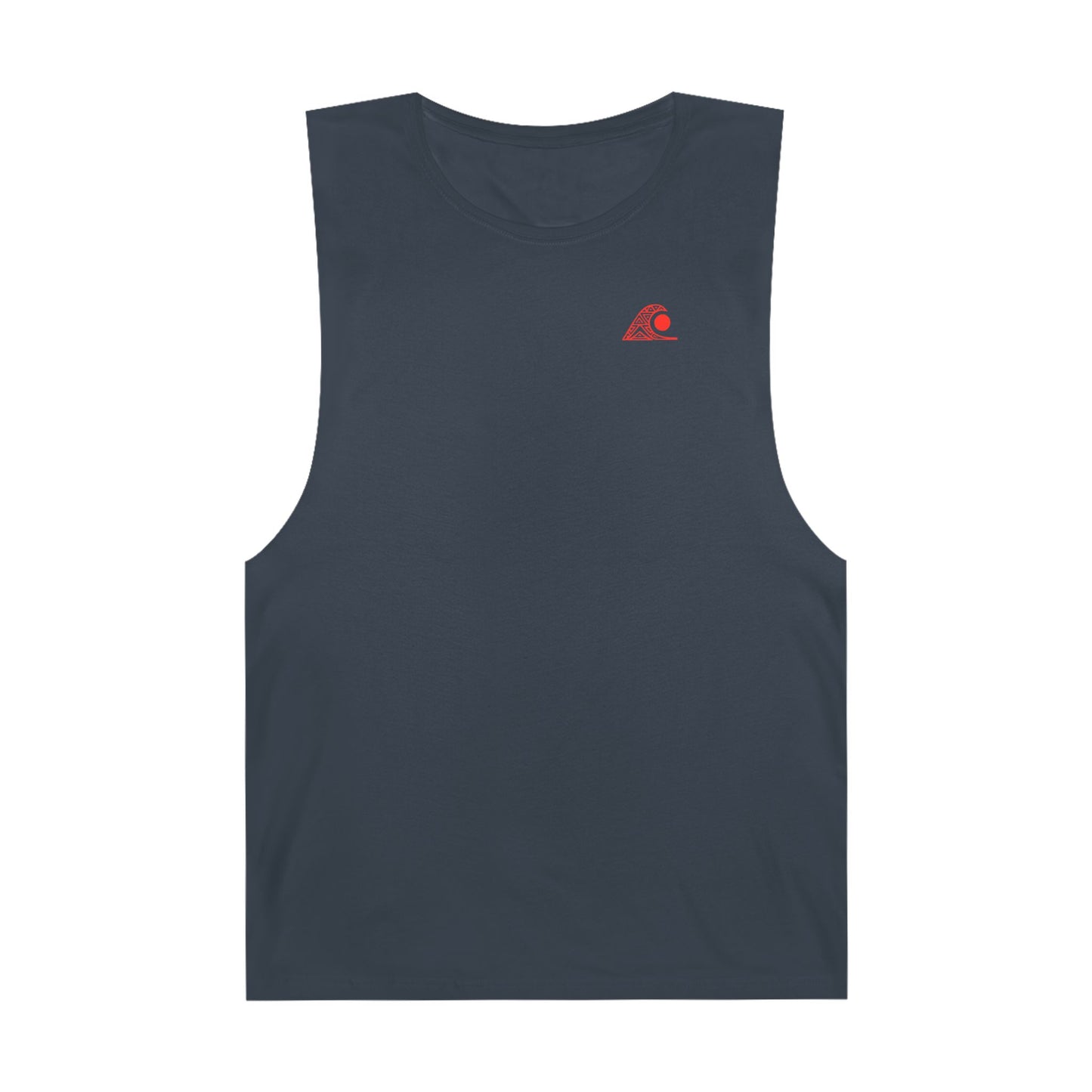 FULOVEK - Unisex Barnard Geometric Tribal RED Tank Top | Casual Summer Wear, Beach Attire, Workout Shirt, Graphic Tee, Gift for Friends