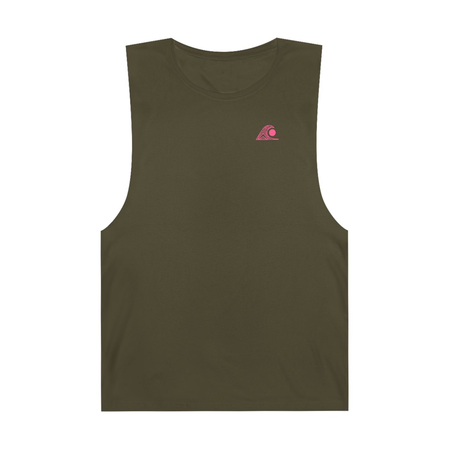 FULOVEK - Unisex Barnard Geometric Tribal PINK Tank Top | Casual Summer Wear, Beach Attire, Workout Shirt, Graphic Tee, Gift for Friends