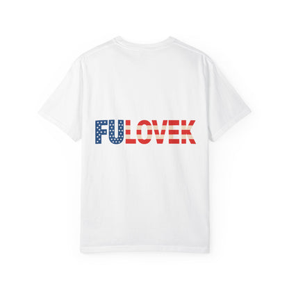 FULOVEK - Patriotic Unisex T-Shirt with Red, White & Blue Design | Casual Apparel for Holidays, Gifts, and Everyday Wear