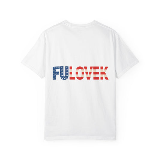 FULOVEK - Patriotic Unisex T-Shirt with Red, White & Blue Design | Casual Apparel for Holidays, Gifts, and Everyday Wear