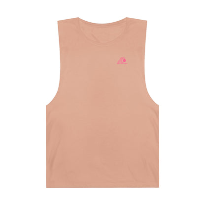 FULOVEK - Unisex Barnard Geometric Tribal PINK Tank Top | Casual Summer Wear, Beach Attire, Workout Shirt, Graphic Tee, Gift for Friends