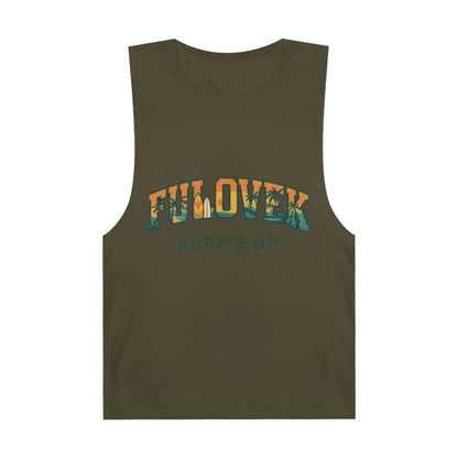 FULOVEK - Unisex Surf's Up Tank Top - Relaxed Casual Style for Beach Lovers