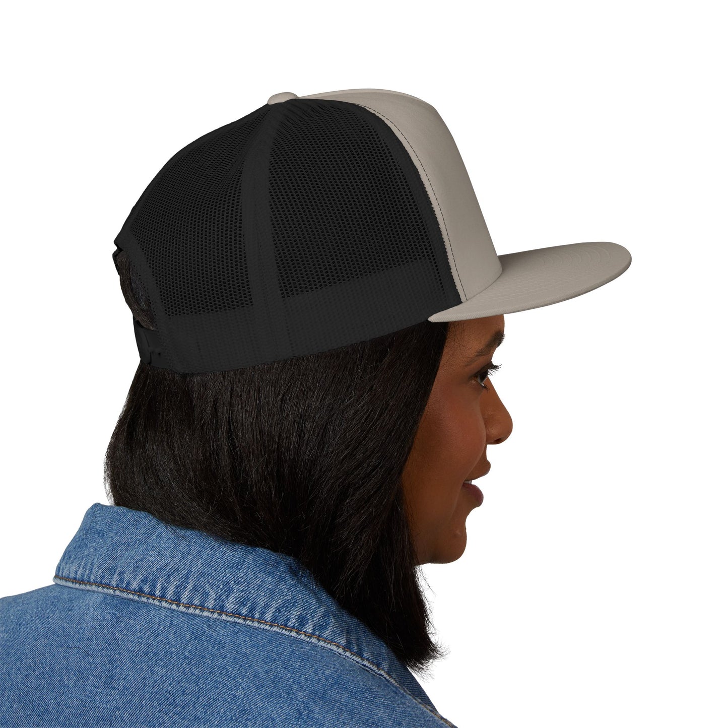 FULOVEK - Tribal Bohemian Embroidered 5 Panel Trucker Cap, Casual Streetwear Hat, Festival Accessory, Summer Fashion, Unique Gift Idea