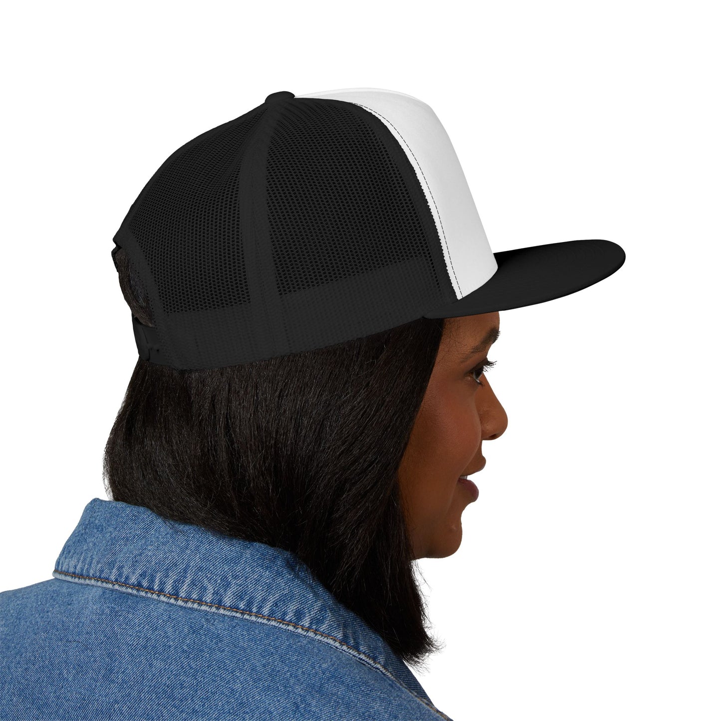 FULOVEK - Tribal Bohemian Embroidered 5 Panel Trucker Cap, Casual Streetwear Hat, Festival Accessory, Summer Fashion, Unique Gift Idea