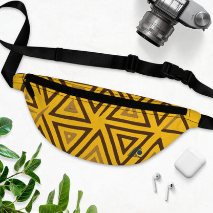 FULOVEK - Stylish Geometric Fanny Pack, Trendy Hip Bag for Festivals, Travel, Concerts, Unisex Accessory