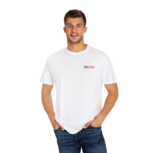 FULOVEK - Patriotic Unisex T-Shirt with Red, White & Blue Design | Casual Apparel for Holidays, Gifts, and Everyday Wear