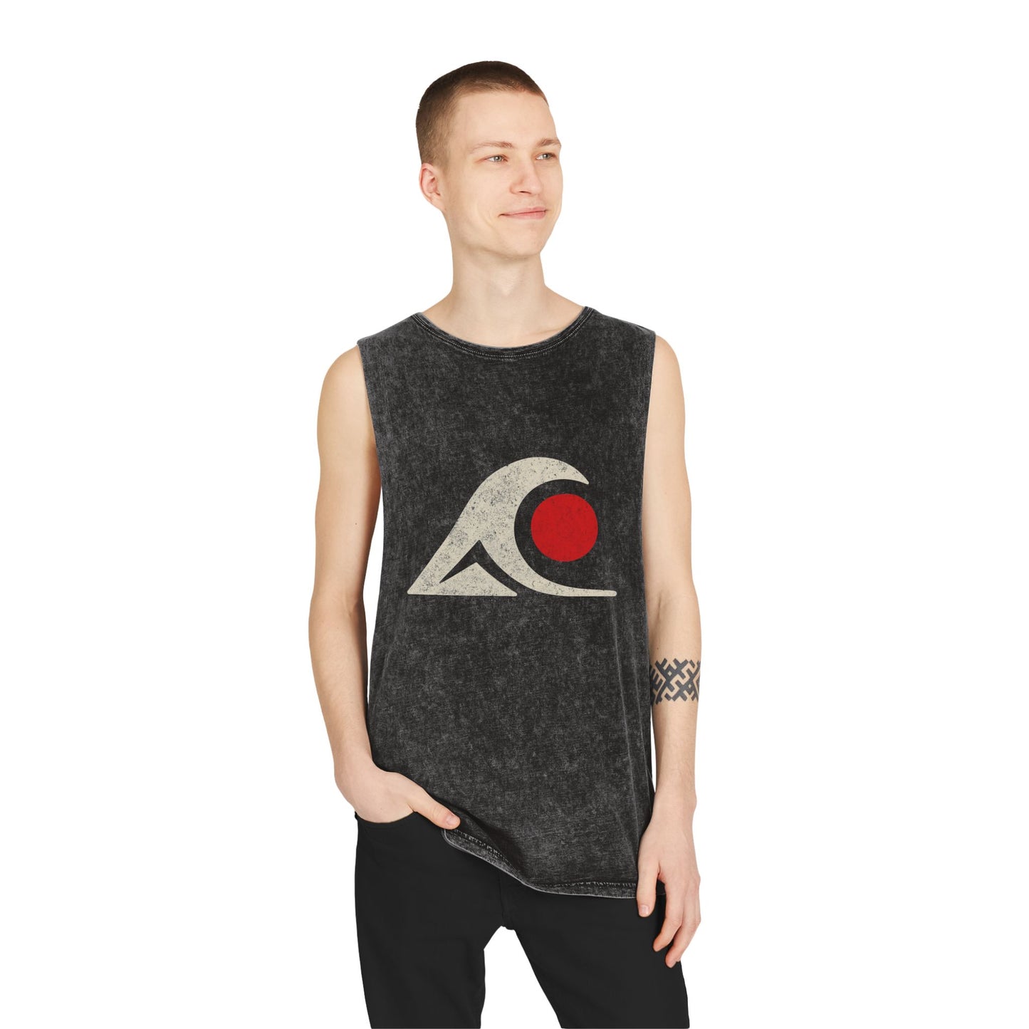 FULOVEK - Unisex Stonewash Graphic Tank Top - Vibrant Retro Wave Design, Summer Beachwear, Casual Layering, Gift for Outdoor Lovers, Trendy [...]