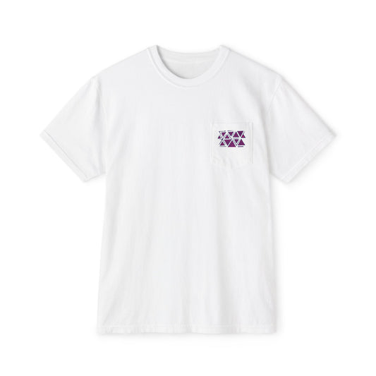 FULOVEK - Tribal Pocket T-Shirt - Casual Comfort for Everyday Wear, Unisex Tee, Summer Essential, Gift for Him/Her, Relaxed Style