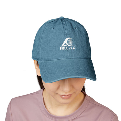 FULOVEK - TIKI Stylish Embroidered Denim Hat for Adventurers, Casual Wear, Outdoor Activities, Personalized Cap, Summer Accessory.