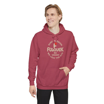 FULOVEK - Surf-Inspired Unisex Hoodie - We Love the Sun - Casual Style, Beach Vibes, Perfect for Gifts, Summer Wear, Adventure Ready