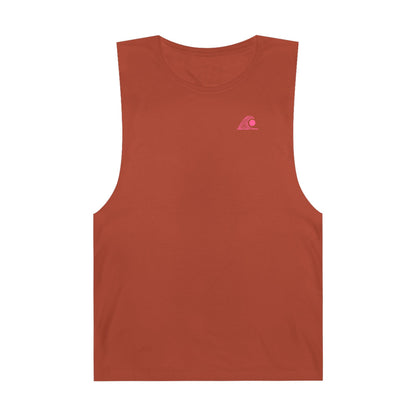 FULOVEK - Unisex Barnard Geometric Tribal PINK Tank Top | Casual Summer Wear, Beach Attire, Workout Shirt, Graphic Tee, Gift for Friends