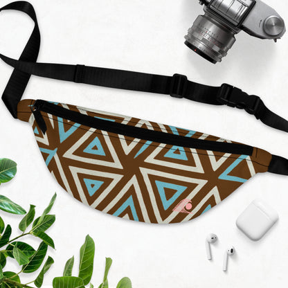 FULOVEK - Stylish Geometric Fanny Pack, Trendy Hip Bag for Festivals, Travel, Concerts, Unisex Accessory