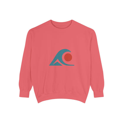 FULOVEK - Retro Wave Unisex Sweatshirt - Cozy Beach Vibes, Perfect for Casual Outings, Unisex Gift, Everyday Comfort, Summer Nights