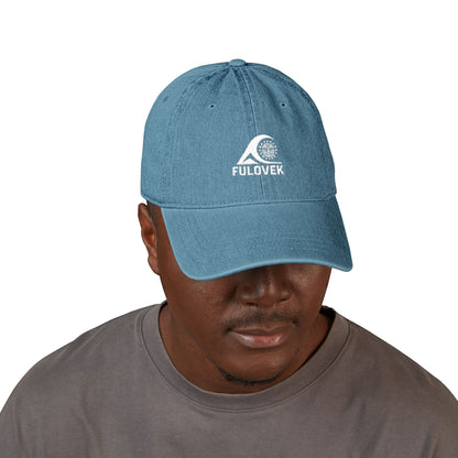 FULOVEK - TIKI Stylish Embroidered Denim Hat for Adventurers, Casual Wear, Outdoor Activities, Personalized Cap, Summer Accessory.
