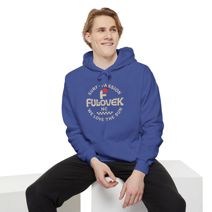FULOVEK - Surf-Inspired Unisex Hoodie - We Love the Sun - Casual Style, Beach Vibes, Perfect for Gifts, Summer Wear, Adventure Ready