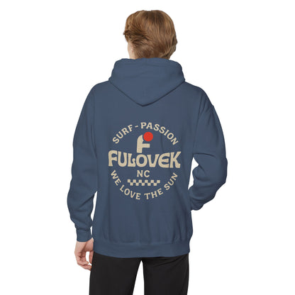 FULOVEK - Surf-Inspired Unisex Hoodie - We Love the Sun - Casual Style, Beach Vibes, Perfect for Gifts, Summer Wear, Adventure Ready