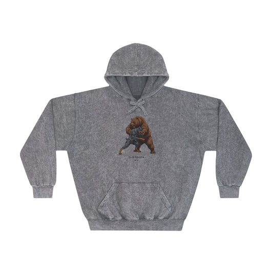 Funny Bulldog Mineral Wash Hoodie for Dog Lovers