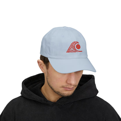 FULOVEK - Classic Cap with Wave Design, Casual Baseball Hat, Gift for Beach Lovers, Summer Accessory, Trendy Stylish Cap, Tribal