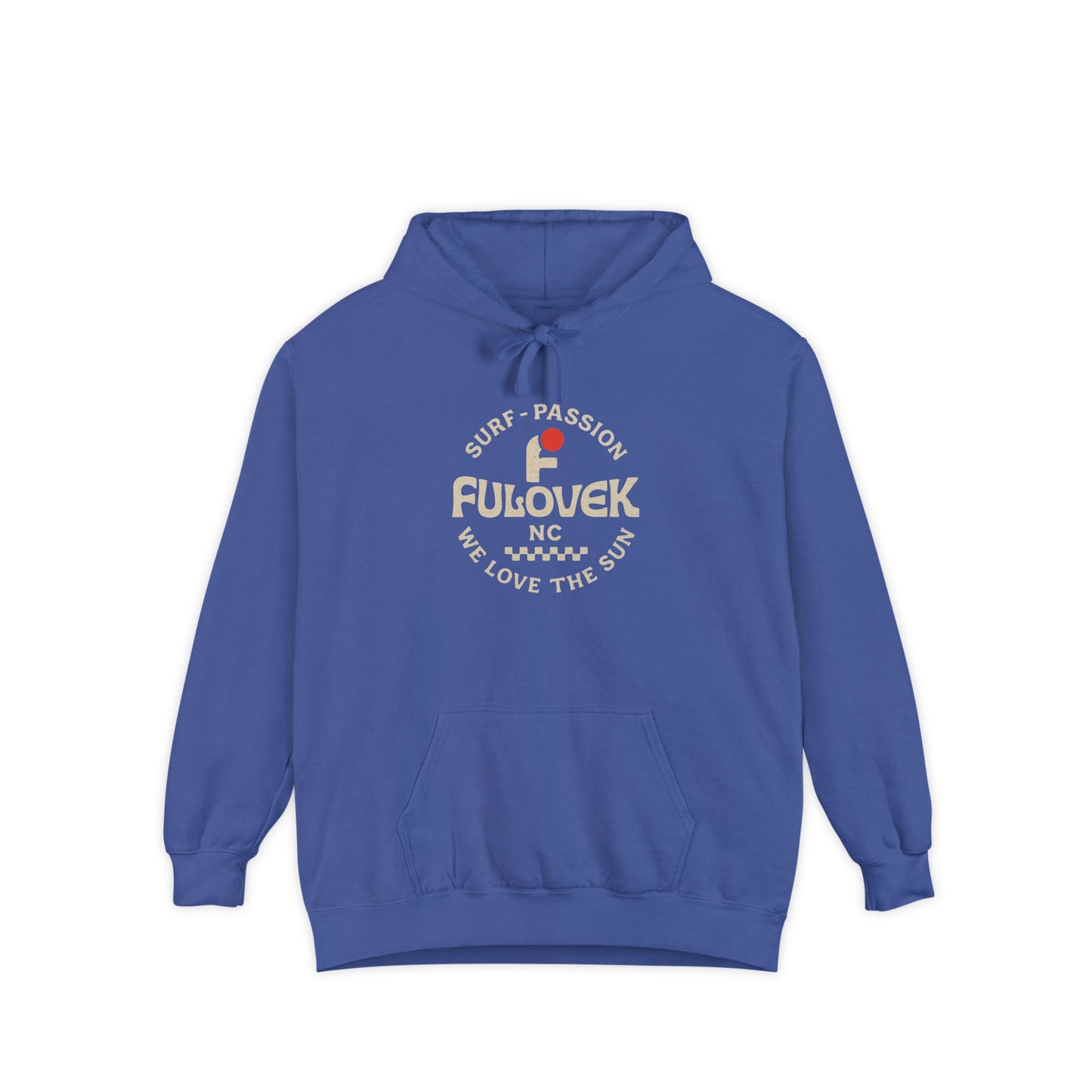 FULOVEK - Surf-Inspired Unisex Hoodie - We Love the Sun - Casual Style, Beach Vibes, Perfect for Gifts, Summer Wear, Adventure Ready