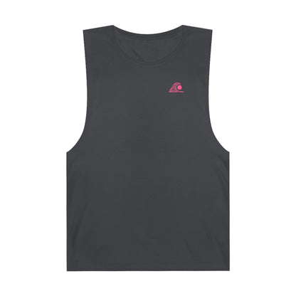 FULOVEK - Unisex Barnard Geometric Tribal PINK Tank Top | Casual Summer Wear, Beach Attire, Workout Shirt, Graphic Tee, Gift for Friends