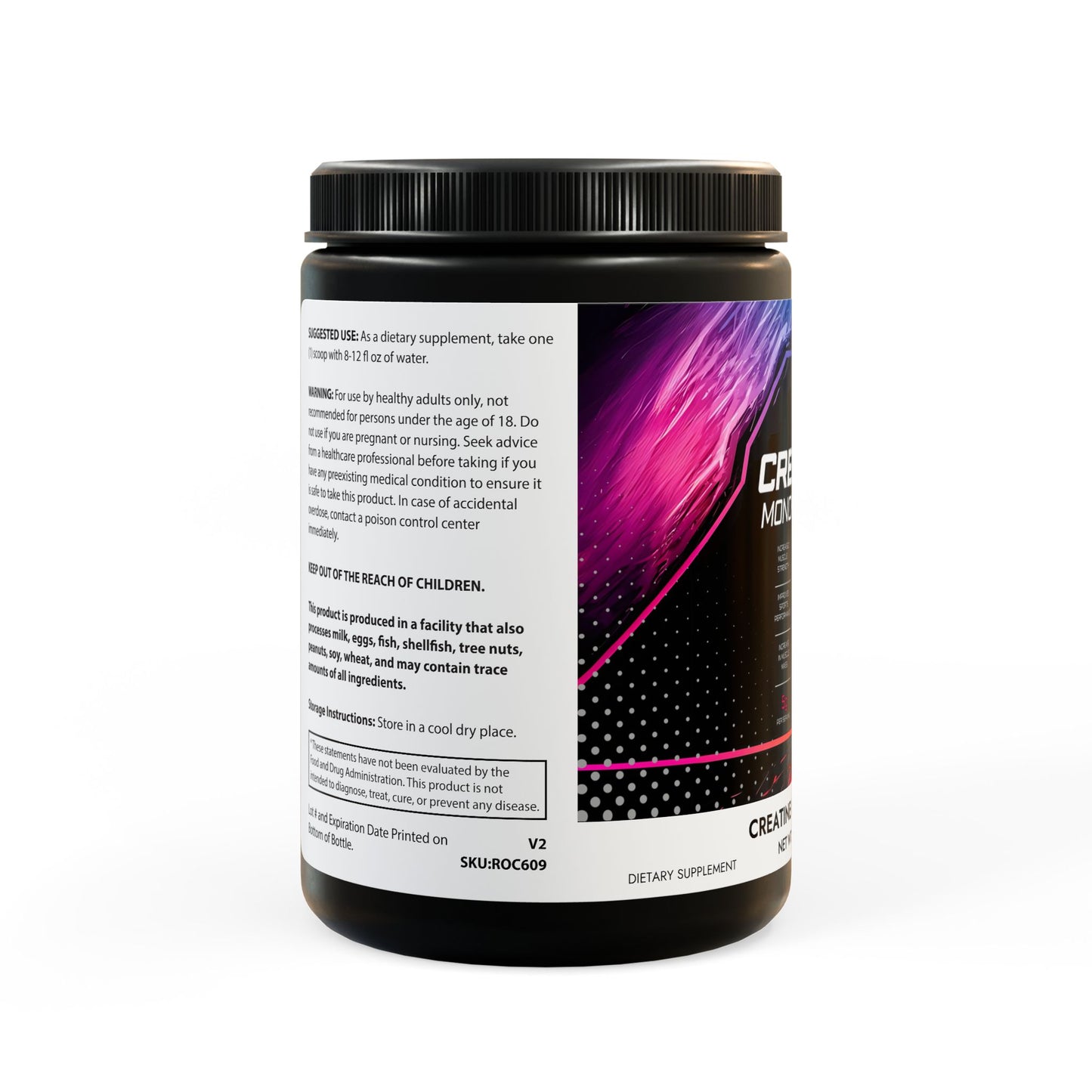 Creatine Monohydrate Supplement (300g, 10.58oz)