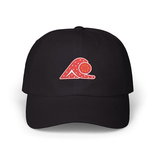 Classic Wave Cap - Beach Lover's Hat, Casual Sun Hat, Summer Accessory, Relaxed Style, Strawberry