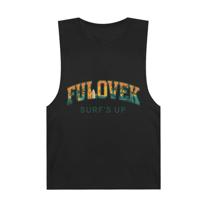 FULOVEK - Unisex Surf's Up Tank Top - Relaxed Casual Style for Beach Lovers