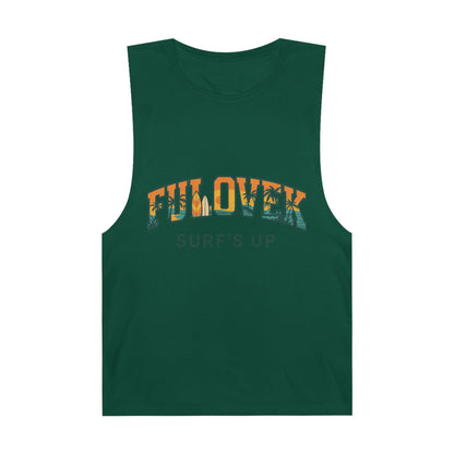 FULOVEK - Unisex Surf's Up Tank Top - Relaxed Casual Style for Beach Lovers