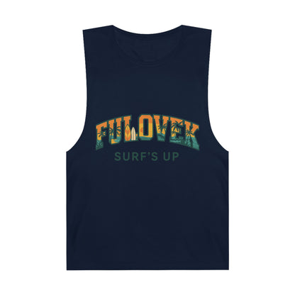 FULOVEK - Unisex Surf's Up Tank Top - Relaxed Casual Style for Beach Lovers