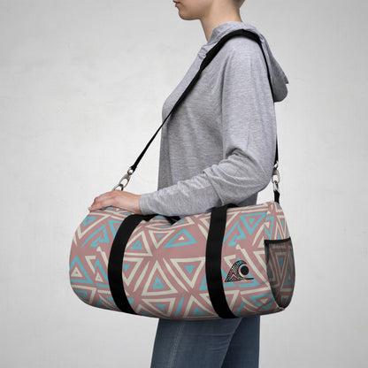 FULOVEK - Trendy Geometric Duffel Bag for Gym, Weekend Getaways, Sports, Travel, Stylish Luggage, Gift for Her, Adventure Essentials