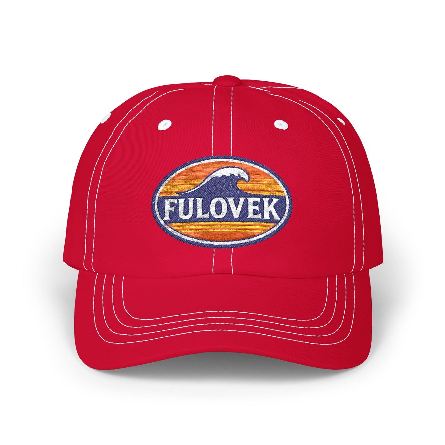 FULOVEK - Classic Dad Cap With Retro Wave Design | Summer Hat, Dad Hat, Casual Headwear, Beachwear, Gift for Him