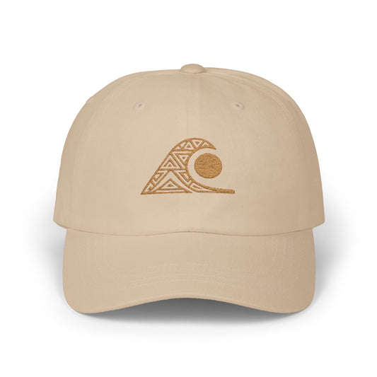 FULOVEK - Tribal Classic Dad Cap with Wave Design, Casual Baseball Hat, Gift for Beach Lovers, Summer Accessory, Trendy Stylish Cap, Tribal