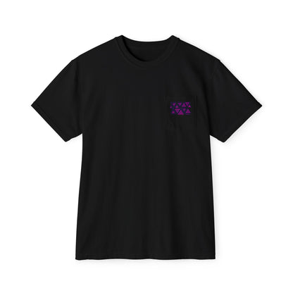 FULOVEK - Tribal Pocket T-Shirt - Casual Comfort for Everyday Wear, Unisex Tee, Summer Essential, Gift for Him/Her, Relaxed Style