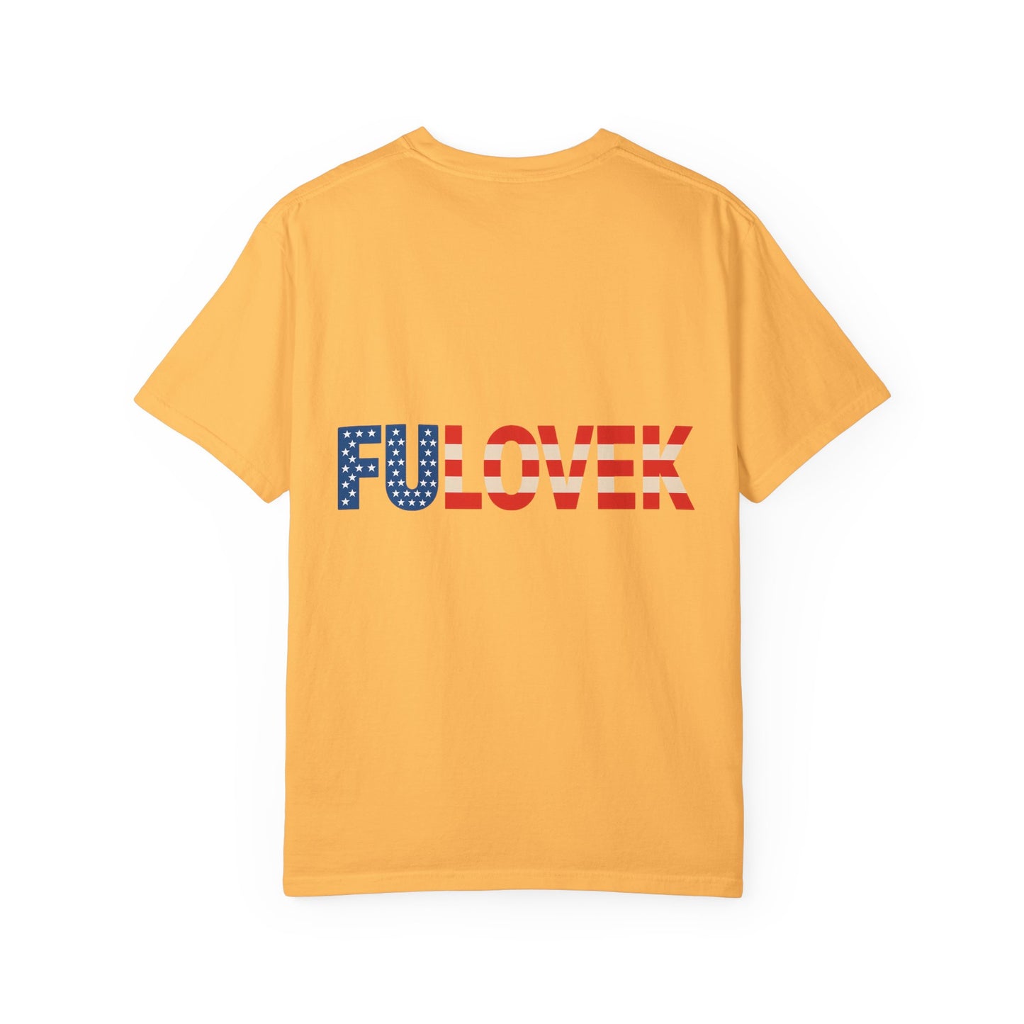 FULOVEK - Patriotic Unisex T-Shirt with Red, White & Blue Design | Casual Apparel for Holidays, Gifts, and Everyday Wear