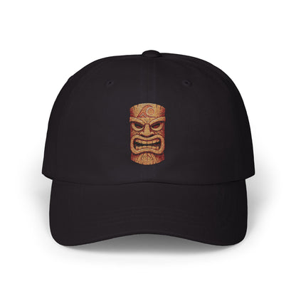 FULOVEK - Classic Tiki Dad Cap, Casual Summer Hat, Beach Vacation Accessory, Unique Gift for Dads, Trendy Cap for Outdoor Events
