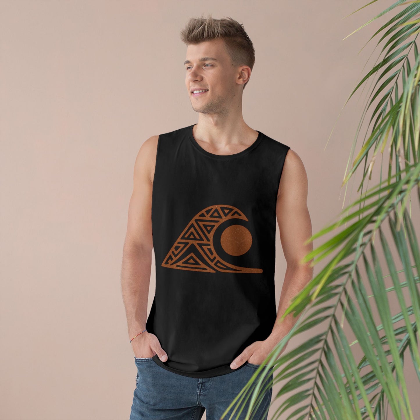 FULOVEK - Unisex Tank Top with Tribal Spirit Design – Bold Summer Statement, Adventure-Ready Top, Ethnic-Inspired Streetwear, Perfect Gift for Free Spirits