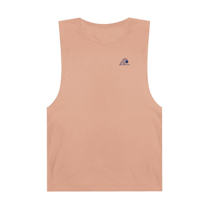 FULOVEK - Unisex Barnard Geometric Tribal DARK BLUE Tank Top | Casual Summer Wear, Beach Attire, Workout Shirt, Graphic Tee, Gift for Friends