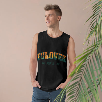 FULOVEK - Unisex Surf's Up Tank Top - Relaxed Casual Style for Beach Lovers
