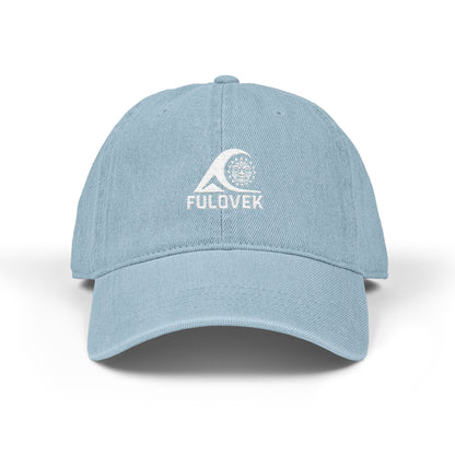 FULOVEK - TIKI Stylish Embroidered Denim Hat for Adventurers, Casual Wear, Outdoor Activities, Personalized Cap, Summer Accessory.