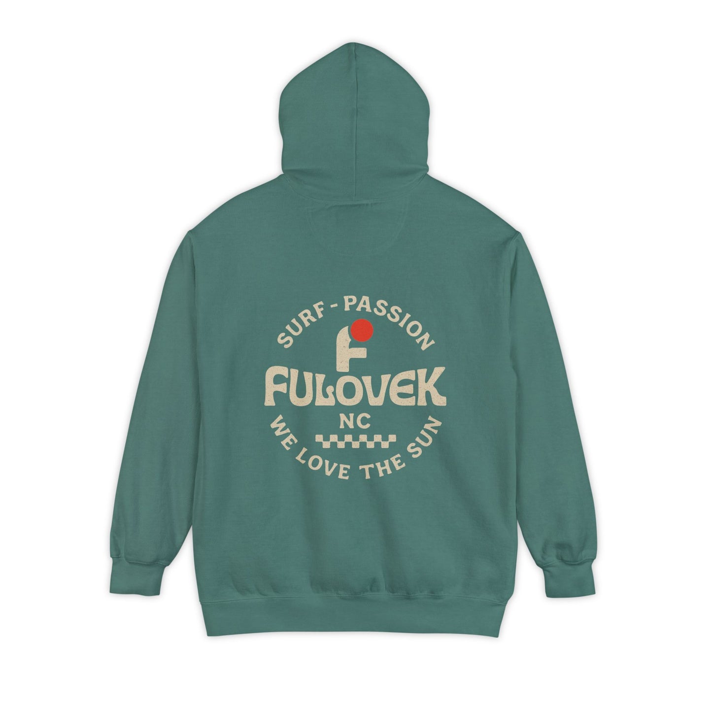 FULOVEK - Surf-Inspired Unisex Hoodie - We Love the Sun - Casual Style, Beach Vibes, Perfect for Gifts, Summer Wear, Adventure Ready