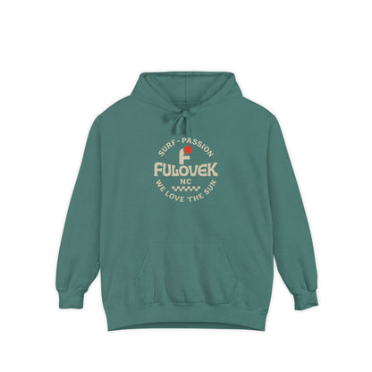FULOVEK - Surf-Inspired Unisex Hoodie - We Love the Sun - Casual Style, Beach Vibes, Perfect for Gifts, Summer Wear, Adventure Ready