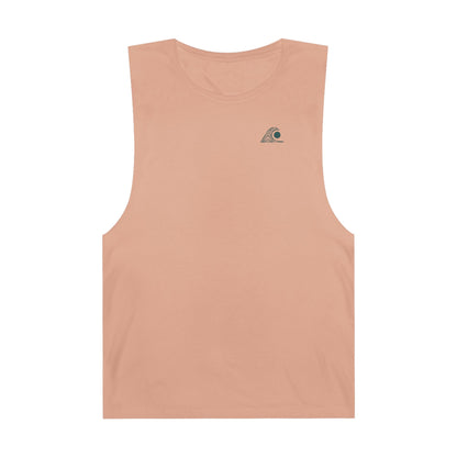 FULOVEK - Unisex Barnard Geometric Tribal DARK GREEN Tank Top | Casual Summer Wear, Beach Attire, Workout Shirt, Graphic Tee, Gift for Friends