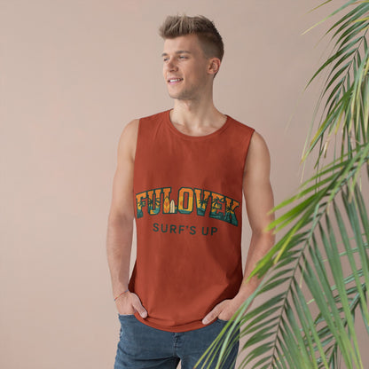 FULOVEK - Unisex Surf's Up Tank Top - Relaxed Casual Style for Beach Lovers