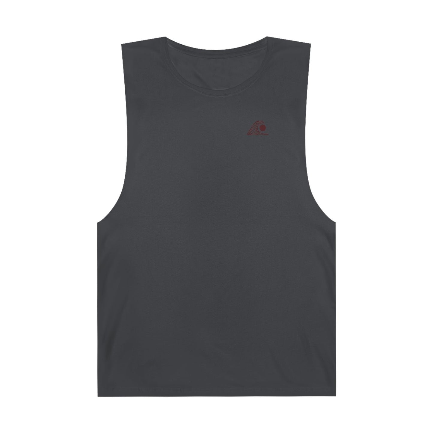 FULOVEK - Unisex Barnard Geometric Tribal BROWN Tank Top | Casual Summer Wear, Beach Attire, Workout Shirt, Graphic Tee, Gift for Friends