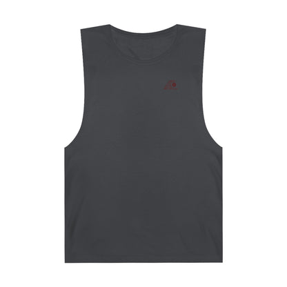 FULOVEK - Unisex Barnard Geometric Tribal BROWN Tank Top | Casual Summer Wear, Beach Attire, Workout Shirt, Graphic Tee, Gift for Friends