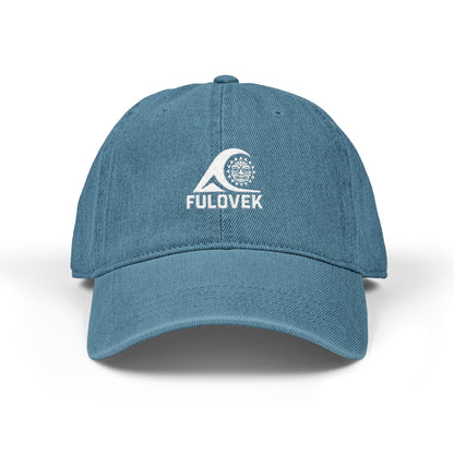 FULOVEK - TIKI Stylish Embroidered Denim Hat for Adventurers, Casual Wear, Outdoor Activities, Personalized Cap, Summer Accessory.