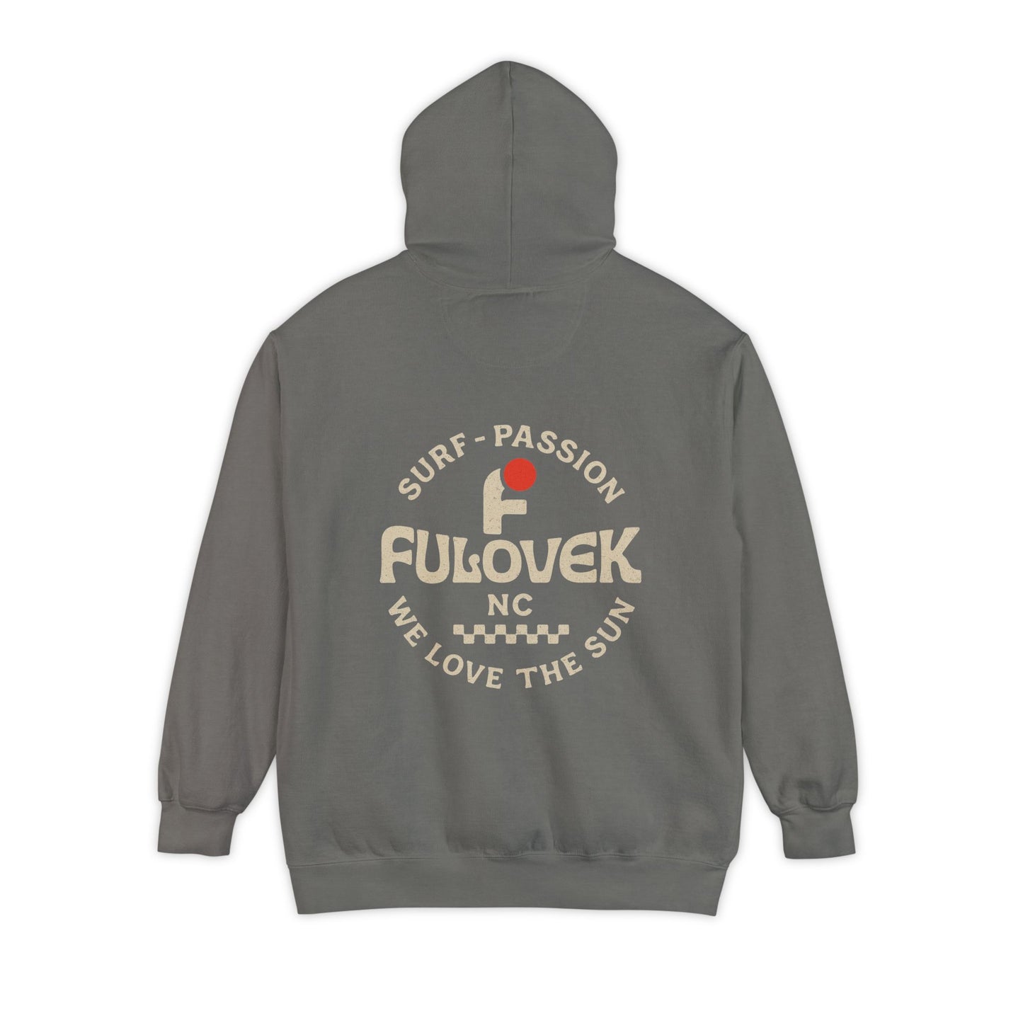 FULOVEK - Surf-Inspired Unisex Hoodie - We Love the Sun - Casual Style, Beach Vibes, Perfect for Gifts, Summer Wear, Adventure Ready