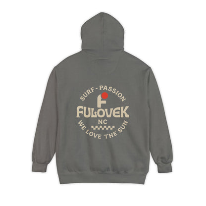 FULOVEK - Surf-Inspired Unisex Hoodie - We Love the Sun - Casual Style, Beach Vibes, Perfect for Gifts, Summer Wear, Adventure Ready