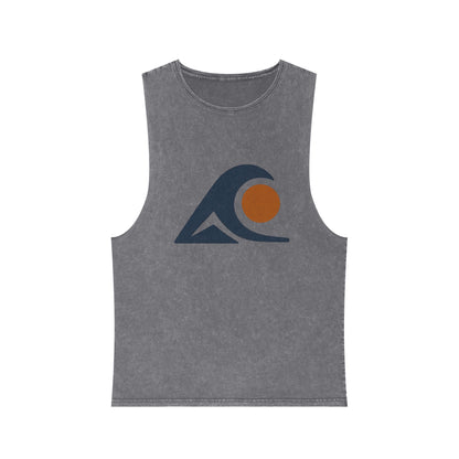 FULOVEK - Unisex Stonewash Graphic Tank Top - Vibrant Retro Wave Design, Summer Beachwear, Casual Layering, Gift for Outdoor Lovers, Trendy [...]