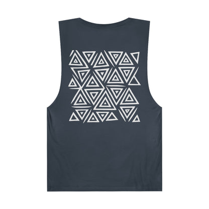 FULOVEK - Unisex Barnard Geometric Tribal Tank Top | Casual Summer Wear, Beach Attire, Workout Shirt, Graphic Tee, Gift for Friends